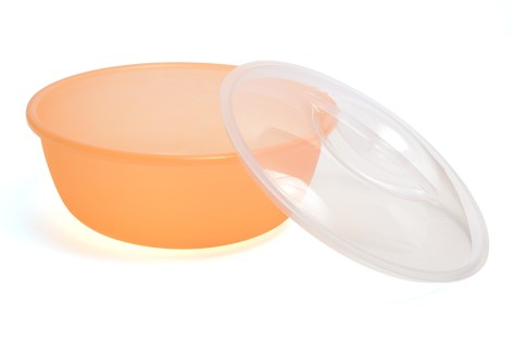 Миска салатная с делениями прозрачная 4л с крышкой