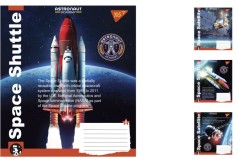 Зошит А5/36 в клітинку YES Astronaut academy, зошит для записів15шт. в уп.