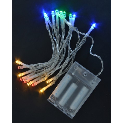 Електрогірлянда Yes! 20 LEDламп, багатобарвна, 2,10 м., 1 реж.миготін, батарейк
