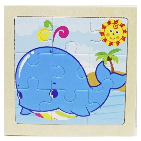 Деревянные пазлы с рамкой 