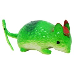 Мышка резиновая зеленая