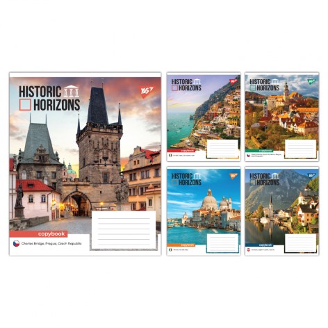 А5/48 лін. Yes Historic Horizons, зошит учнівський загальний, ціна за 10 шт. //