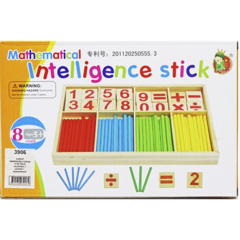 Набор ПЕРВОклассника СЧЕТНЫЕ ПАЛОЧКИ+ЦИФРЫ, деревянный