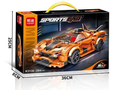 Конструктор 284 детали, в кор. 36*25*8 см /36/