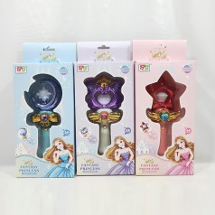 Аксессуары для девочек микс 3 цвета, батарь. волшебная палочка, муз, свет в корр. 27*6*7с 