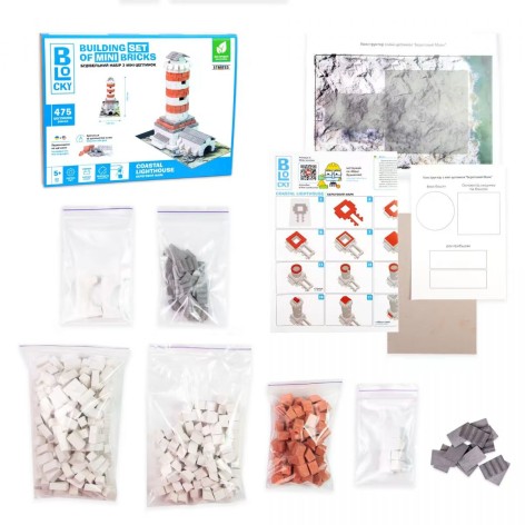 Строительный набор для творчества из мини-кирпичиков 
