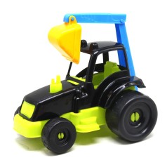 Трактор екскаватор (чорний+салатовий)