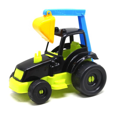 Трактор екскаватор (чорний+салатовий)