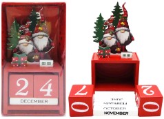 Вечный календарь настольный деревянный 