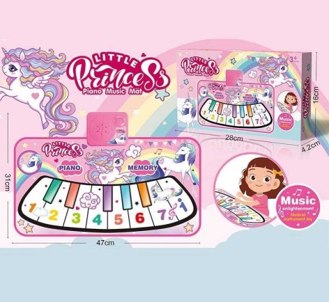 Килимок музичний піаніно, музика, в кор. /144-2/