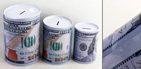 УЦЕНКА 30% Скарбничка металева -3шт. 