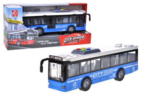 Автобус інерційний, озвучений, зі світлом, в кор.27,3*8,3*9,3см 
