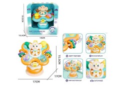 Погремушка 2 вида, пискание, трещотка, пальчиковые игры, прорезыватель, вращающаяся, присоска, в кор. 