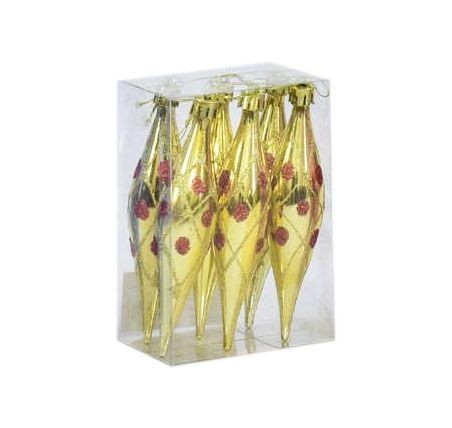 Ялинкова іграшка Бурулька золотиста