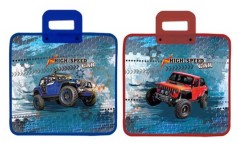 Портфель із пластиковими ручками, 30*34 см, 340 мкр Kidis, серія High Speed (позашляховики)