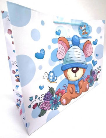 Подарунковий пакет 157грм, матова ламінація, 45x33x15см по 4шт в уп. //