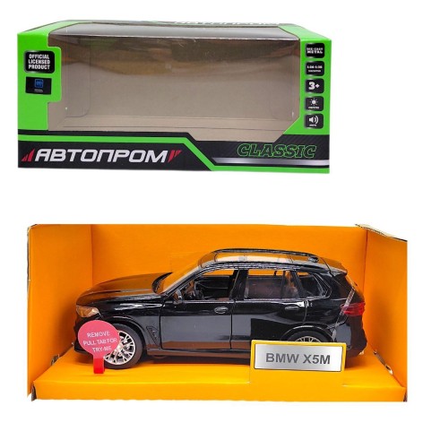 МАШИНА АВТОПРОМ (металева) 1:32 BMW X5M (ЧОРНА)