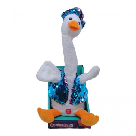 М'яка інтерактивна іграшка арт. T503 гусак, повтор голосу, юсб заряд, короб. 12,2*12,2*14см