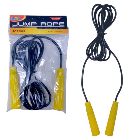 Скакалка гумова.Чорна. 2,74 м