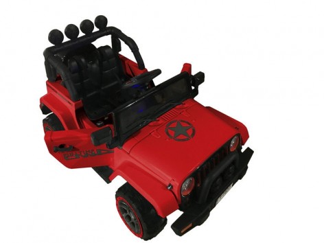 Електромобіль T-7833 EVA RED джип на Bluetooth 2.4G Р/В 12V7AH мотор 2x30W з MP3 (120х70х70)