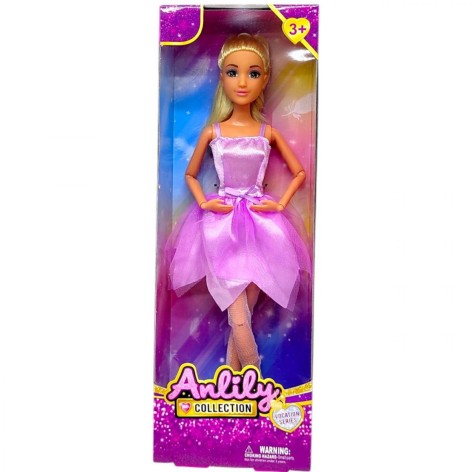 Кукла "Anlily балерина" 29 см (ФИОЛЕТОВАЯ ПЛАТЬЕ)