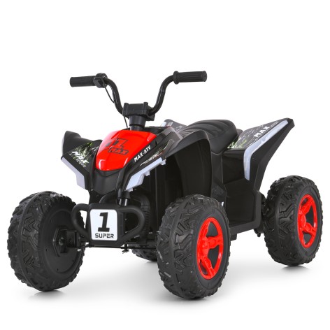 Квадроцикл M 6283EL-3 (1шт) 2*35W,1*12V7-9AH, муз, світло, шкір.сидіння, BLUETOOTH, MP3, USB, EVA, червоний