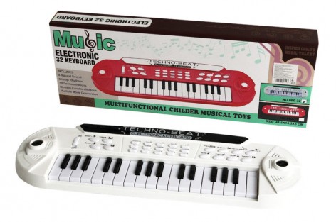 Пианино детское на батарейках в коробке 46*15,3*5 см