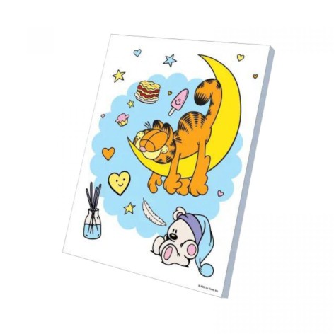 Набор для раскраски по номерам 30х40 см "Сладкие сны Гарфилда"