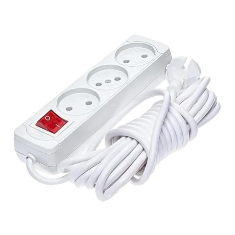 Електричний підовжувач із вимикачем на 3 шт/3м K0300A-3M