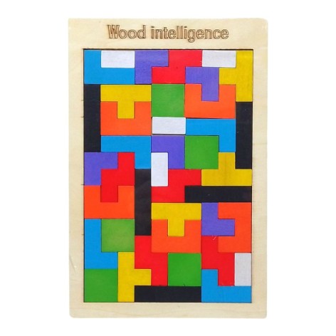 Рамка-пазл Тетрис 18 х 26,5 см, дерево