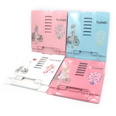 Подставка для книг метал. "Flower" 15,2*15,2см,mix