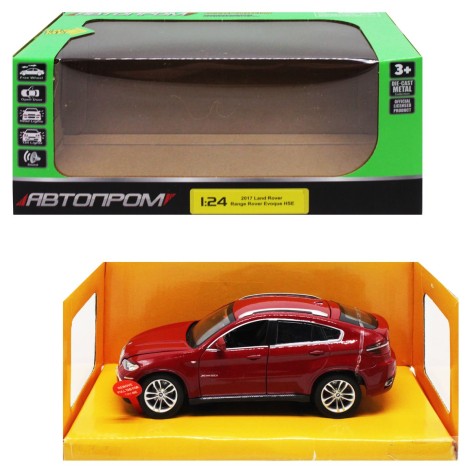 Машина BMW X6 из серии Автопром рубин.