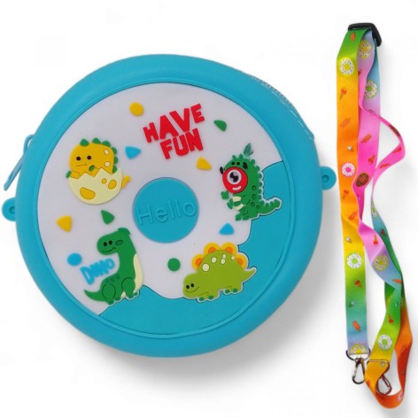 Дитяча сумочка бірюзовий діно