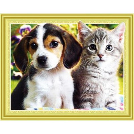 Алмазна мозаїка за номерами 0009ELT 40*50 об'ємна 