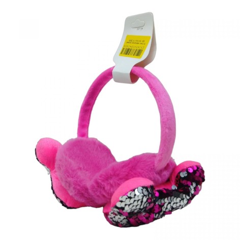 Хутряні навушники рожеві зая