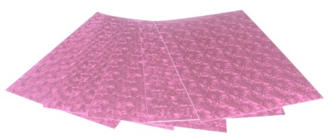 Кольорова ЕВА піна (Фоаміран) А4, 21х29, 7 см, 1,80 мм 5 листів, рожевий