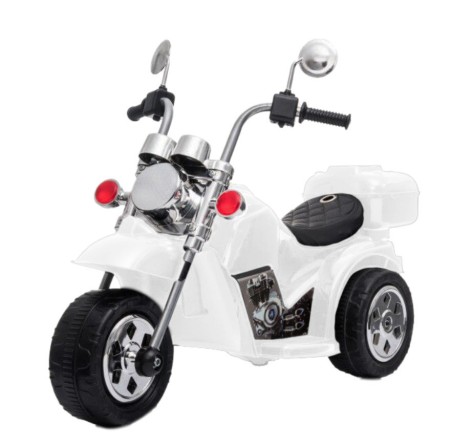 Электромобиль детский T-7230 WHITE мотоцикл 6V4.5AH мотор 1*18W 93*45*60