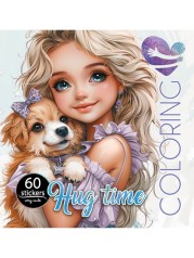 Розмальовка 200х200мм,100г, 8арк.,4+4,книжкове відкриття,2 скоби диз.24165