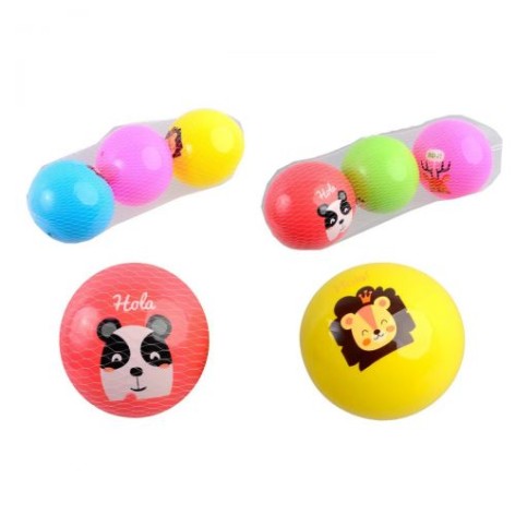 Мяч Животные, 10 см, 3 шт