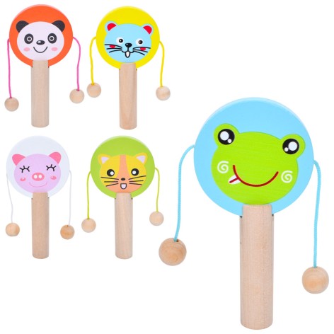 Дерев'яна іграшка Бубонець 10,5-5-1,5см, 5 видів, у пакеті, 8-13-1,5см 