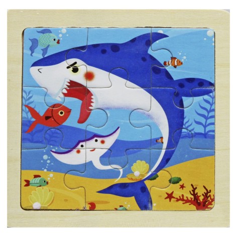 Деревянные пазлы с рамкой 