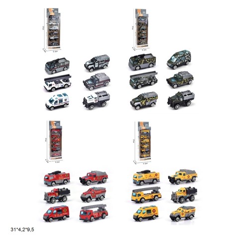 Транспорт 1256/1255/1254/1253 спецслужби метал.4в.6шт.в кор.31*4,2*9,5 