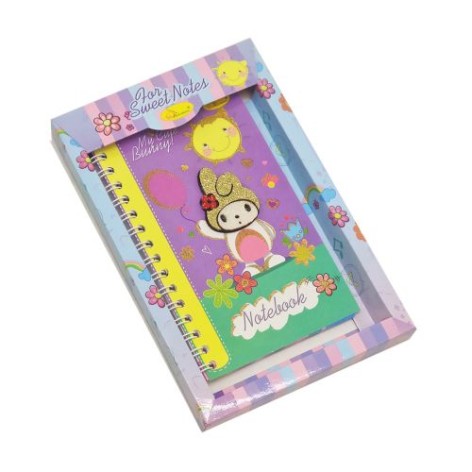 Блокнот "Зайчик", синеревый