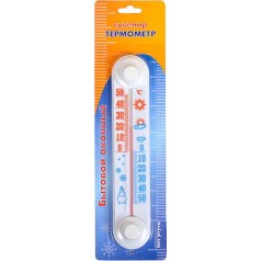 Термометр віконний CH 3000 на липучці 21*4см X2-122