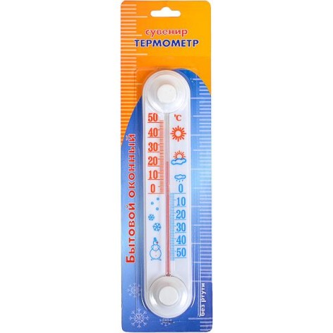 Термометр віконний CH 3000 на липучці 21*4см X2-122