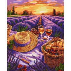 Картина по номерам "Пурпурный горизонт" 40х50 см