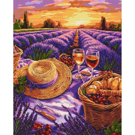 Картина по номерам "Пурпурный горизонт" 40х50 см