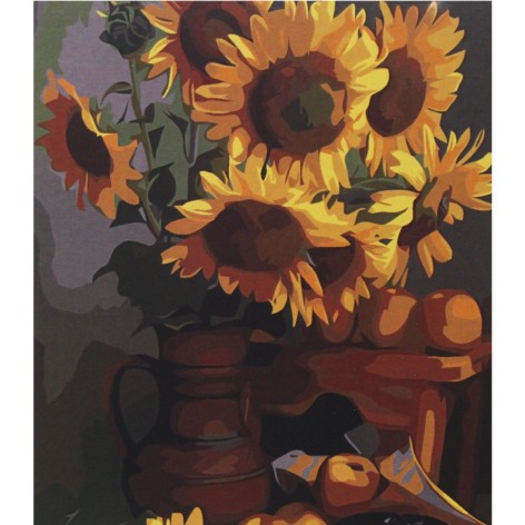 Картина по номерам 0564 ОРТ Подсолнухи 40*50