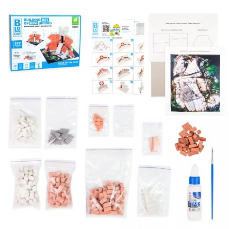 Строительный набор для творчества из мини-кирпичиков 