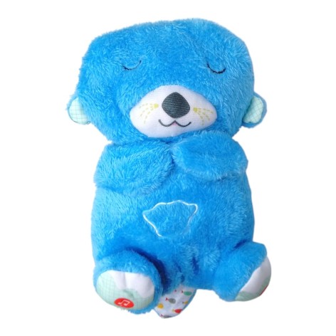 М'яка іграшка нічник Видра дихаюча в пакеті блакитний